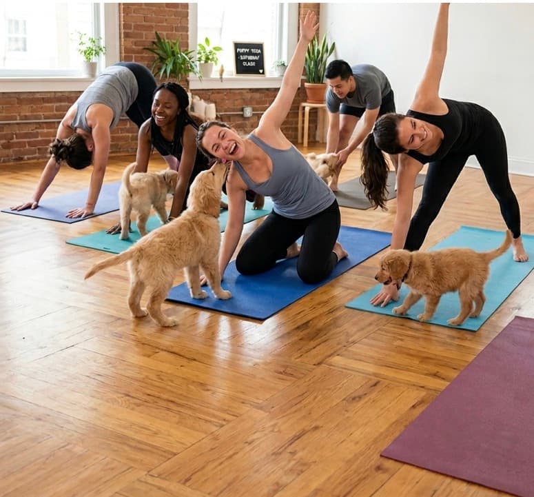 PUPPY YOGA BANGALORE | Slide 2