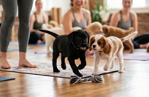 PUPPY YOGA BANGALORE | Slide 1