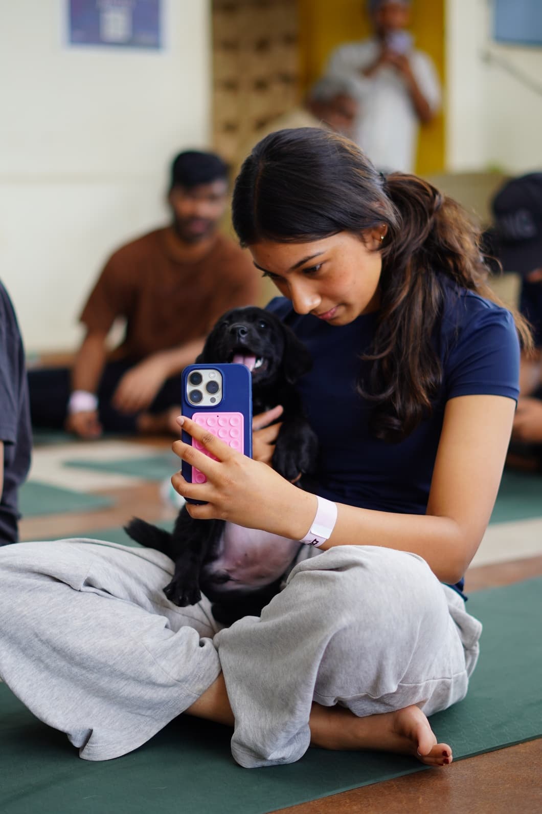 PUPPY YOGA IN VIZAG | Slide 2